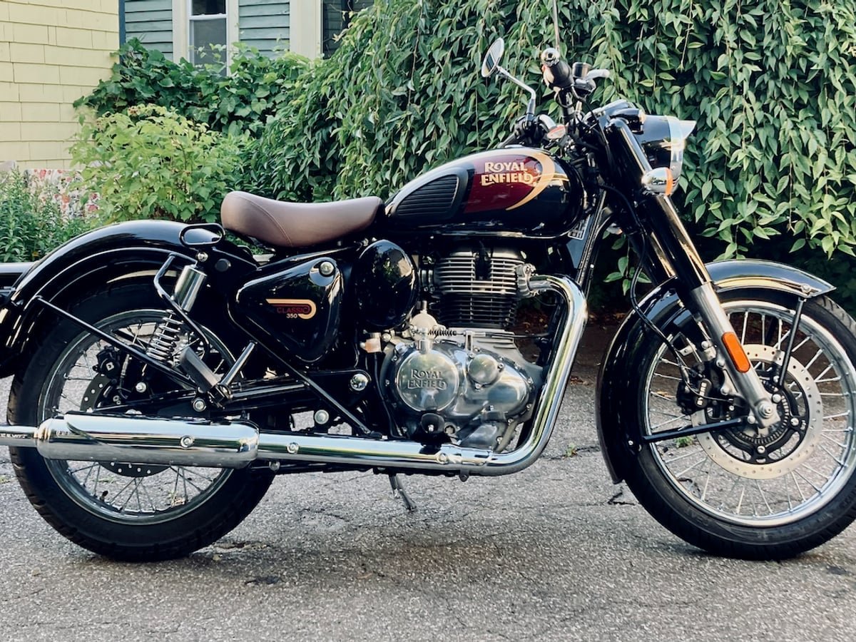 Royal Enfield Classic 350 cruiser motorcycle on rent in Dehradun