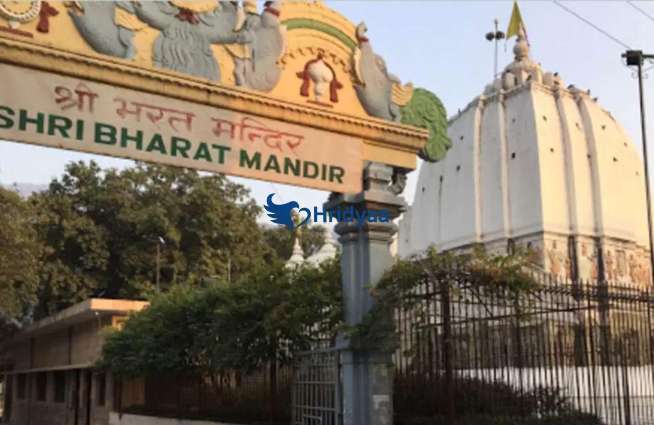 Bharat Mandir in Rishikesh with ancient stone architecture and peaceful spiritual surroundings