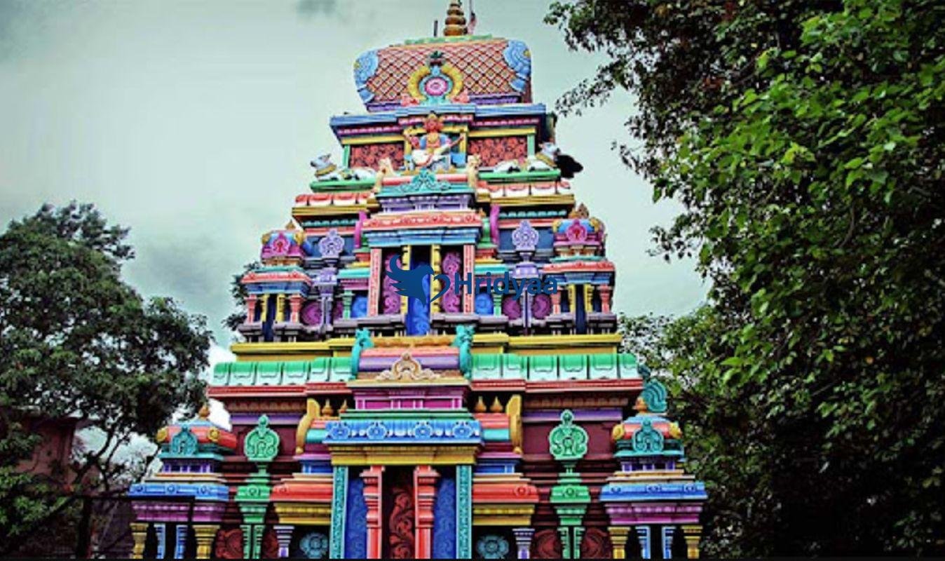 Neelkanth Temple near Rishikesh set amid forested hills along the mountain road