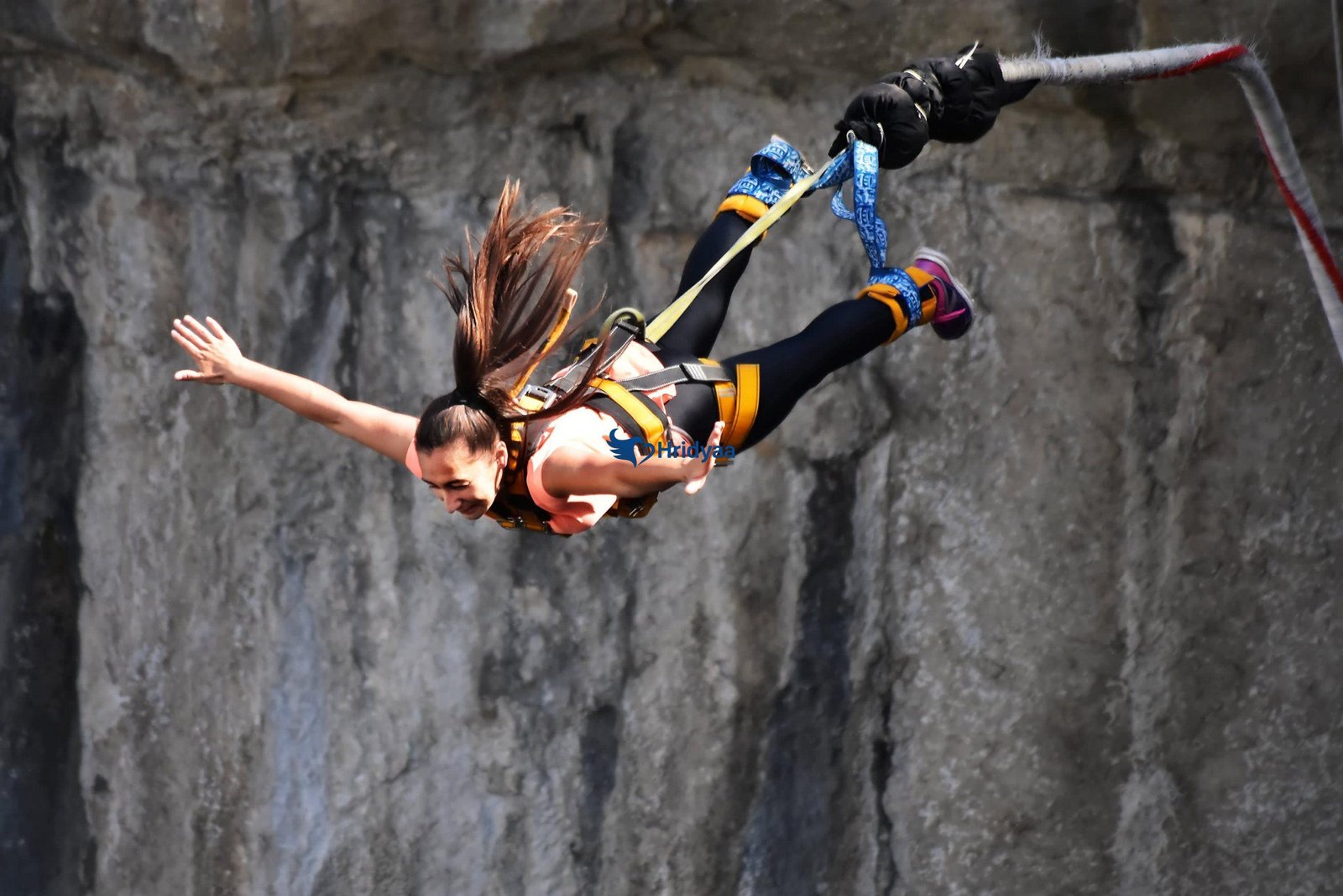 Adventure activities in Rishikesh featuring river rafting, bungee jumping, giant swing and flying fox over the Ganges valley
