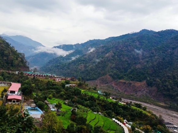 Riverside camping at Gattu Ghat near Rishikesh